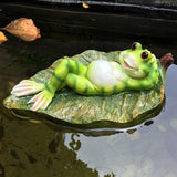 OMEM Creative Aquarium Decorations Landscaping Fish Tank Ornament Floating Frog Pond Accessories