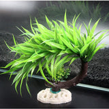 OMEM Reptile Decorations for Terrarium Aquarium Decor Fish Tank Ornament Habitat Landscaping Safe Plastic Plants