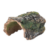 OMEM Reptile Hideout Box, Spider, Scorpion Reptile Hides and Caves Habitat Decor, Imitation Bark Resin Hidden Nest Tortoise Supplies