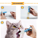 OMEM Pet Medicine Syringe Feeder Solid Liquid Feeding Tools Advanced Professional for Newborn Kittens Puppies Small Animals