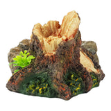 OMEM Reptile Feeding Bowl Terrarium Food Dish Water Bowl Turtle Tank Habitat Decor Rock Tree Root Drinking Basin