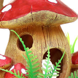OMEM Reptile Hide Cave Amphibian Habitat Accessories Ornaments Garden Mushroom House Decor Landscape Ornament