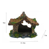 OMEM Reptile Houses Hide Small Animals Reptiles Decorations for Terrarium Decorative Landscaping Resin Rockery Estate Reptiles Supplies