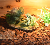 OMEM Reptile Small Hide, Turtles Hide cage, Artificial Plant Rock, humidified Habitat Decoration