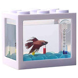 OMEM Mini Fish Tank, Desktop Micro-Landscape Fish Tank, Aquarium Superimposed Kit