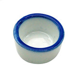 OMEM 3 Pack Reptile Terrarium Micro Water Bowl for Spider Ceramic Dish