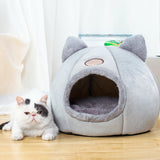 OMEM Cat Nest Four Seasons Universal Pad Sleeping Villa Closed Pet Kennel Supplies Bed