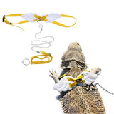 OMEM Reptile Leashes Adjustable Lizard Turtle Harness Leash Lizard Rope with Angel Wing Outdoor Walk 3 Colors