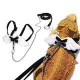 OMEM Reptile Leashes Adjustable Lizard Turtle Harness Leash Lizard Rope with Angel Wing Outdoor Walk 3 Colors