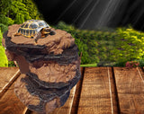 OMEM Turtle Hide, Turtles Hide Habitat Lizard Hidden cave, humidified Habitat Decoration