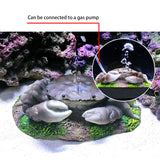 OMEM Air Bubbler Adornment for Fish Tank,Simulation Crab,Aquarium Landscaping Decoration