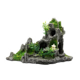 OMEM Reptile Hide Small Animals Hideout Caves Decorative Landscaping Resin Rockery Chinese Style