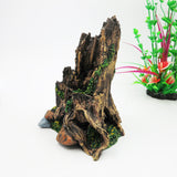 OMEM Reptile Decorations for Terrarium Habitat Decor Tree Trunk Caves Aquarium Fish Tank Ornament