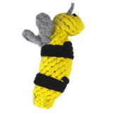 OMEM Pet Dog Chew Toy Rope Animal Little Bee Tough Teeth Cleaning for Small Dog Puppy Durable Tug Toy