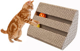 Ayuboom Cat Scratch Pad,Scratcher with Catnip,Scratching Posts,Cat Toy Scratching Board Lounge Set with Bell-Ball Cat Free Catnip