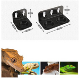 OMEM Reptile Crested Gecko Glass Suction Cups are Easy to Install and Store Water and Food
