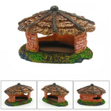 OMEM Reptile Houses Hide Small Animals Reptiles Decorations for Terrarium Decorative Landscaping Resin Rockery Estate Reptiles Supplies