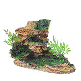 OMEM Reptile Small Hide, Turtles Hide cage, Artificial Plant Rock, humidified Habitat Decoration