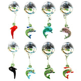 OMEM 6 Pack Aquarium Float Ball Decoration,Colorful Luminous Crabs,Whale,Dolphin,Fish Tank Micro Landscape Ornament(Dolphin)