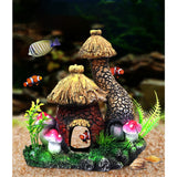 OMEM Reptile Hide Cave Amphibian Habitat Accessories Ornaments Garden Mushroom House Decor Landscape Ornament