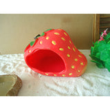 OMEM Reptile Hide and cave Habitat Decor Aquarium/Reptile breeding Box Decorative Accessories - Strawberry House Hermit Crab Landscaping Ornaments