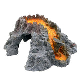 OMEM Reptile Hide, Snakes Hide cage, simulate Volcanic Rocks, humidified Habitat Decoration