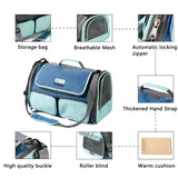 OMEM Pet Carrier Bag Breathable One-Shoulder Portable Colorful Cat Bag Outdoor Travel Collapsible