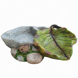 OMEM Reptile Food Bowl Reptile Habitat Breeding Box, for Tortoise, Insect, Crickets, Crabs, Other Reptiles Animal or Amphibians