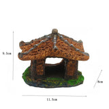 OMEM Reptile Houses Hide Small Animals Reptiles Decorations for Terrarium Decorative Landscaping Resin Rockery Estate Reptiles Supplies