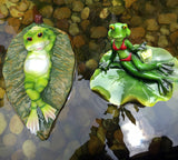 OMEM Creative Aquarium Decorations Landscaping Fish Tank Ornament Floating Frog Pond Accessories