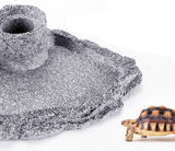OMEM Auto Water Dish, Suitable for Turtles, Reptile humidification Habitat Decoration