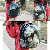 OMEM Dog and Cat Transport Expandable Animal Backpack Large Capacity Portable Bubble Bag Travel Space Capsules