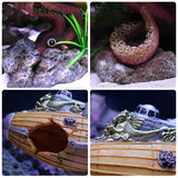 OMEM Aquarium Battleship Decorations Octopus Fish Tank Creative Underwater Landscape Ornament Exotic Environments Large Yellow